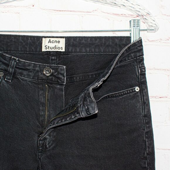 ACNE Studios Size 25 ROW USED NIOR Denim Jeans Black - Picture 5 of 8